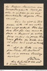 Nachlass Franz Steindachner, Brief von F. Andrian an Franz Steindachner (13.08.1906), Inv.Nr. 11.03, Seite 4